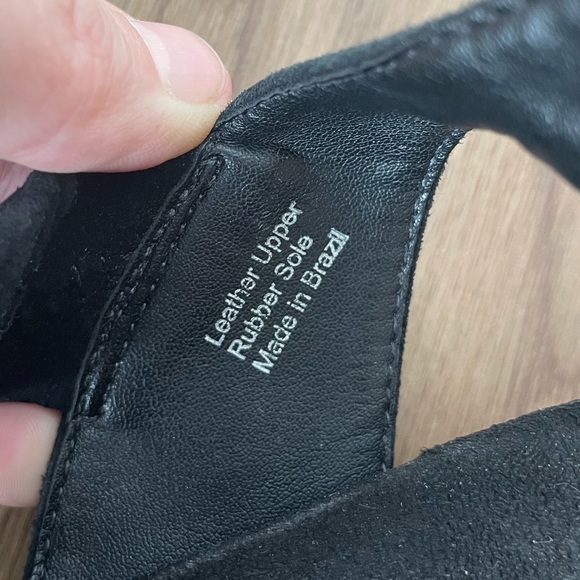 Bernardo Icons Lisa Black Suede Platform Flatform Sandal Size 8 EUC - Picture 11 of 11